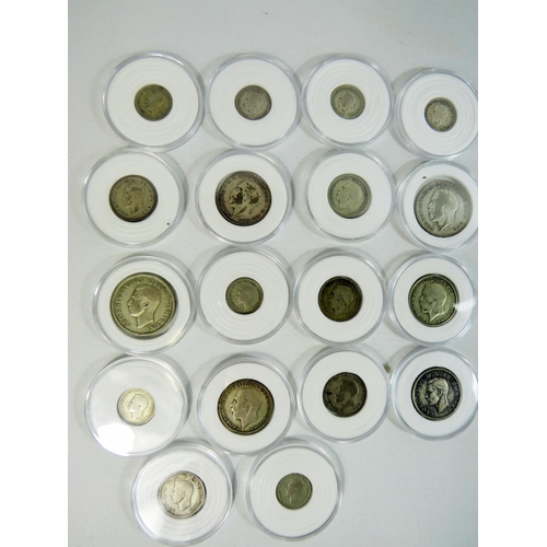 567 - Good and well presented selection of UK Silver content Coins to include a group of Post 1920 coins p... 