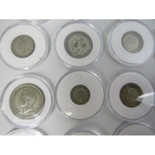 567 - Good and well presented selection of UK Silver content Coins to include a group of Post 1920 coins p... 