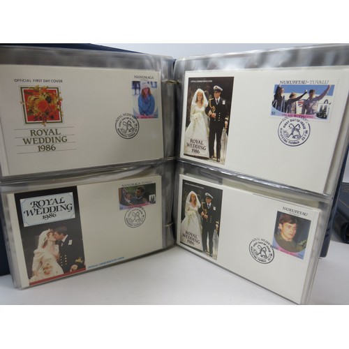 558 - Three well presented  leatherette albums of Royal Family Commemorative Presentation packs /FDC's .  ... 