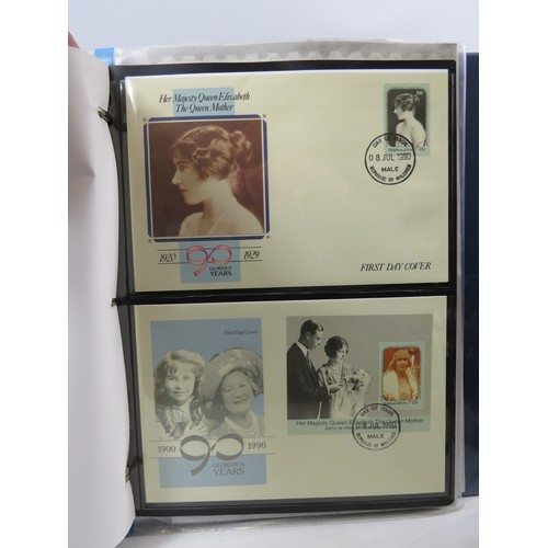 558 - Three well presented  leatherette albums of Royal Family Commemorative Presentation packs /FDC's .  ... 