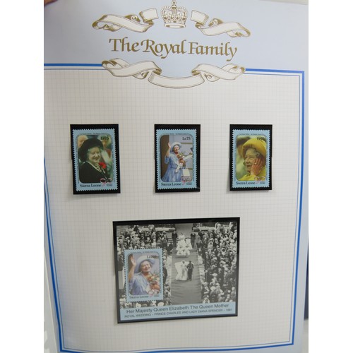 558 - Three well presented  leatherette albums of Royal Family Commemorative Presentation packs /FDC's .  ... 