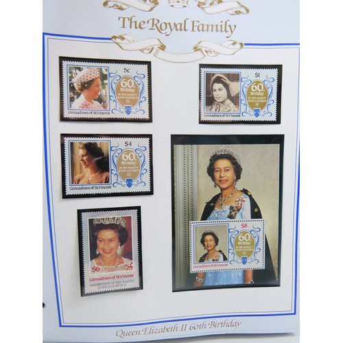 558 - Three well presented  leatherette albums of Royal Family Commemorative Presentation packs /FDC's .  ... 