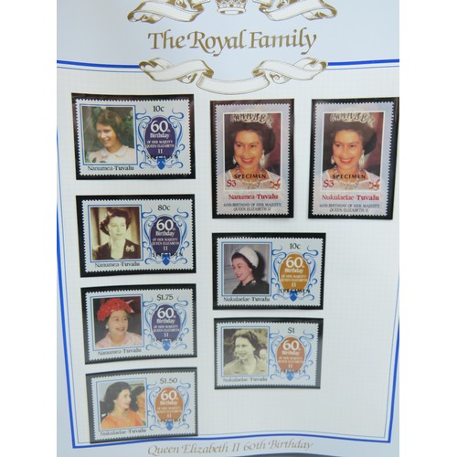 558 - Three well presented  leatherette albums of Royal Family Commemorative Presentation packs /FDC's .  ... 