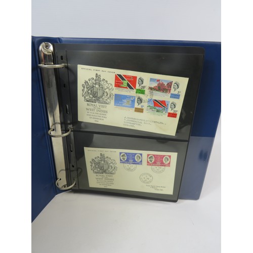 559 - Well filled album of Royal commemorative mint stamps, plus two sparsely filled albums of the same. S... 