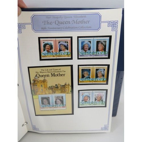 559 - Well filled album of Royal commemorative mint stamps, plus two sparsely filled albums of the same. S... 