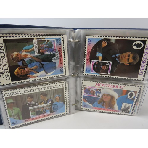 560 - Three well presented  leatherette albums of Royal Family Commemorative Presentation packs /FDC's .  ... 