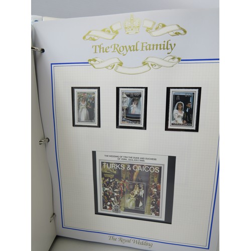 560 - Three well presented  leatherette albums of Royal Family Commemorative Presentation packs /FDC's .  ... 