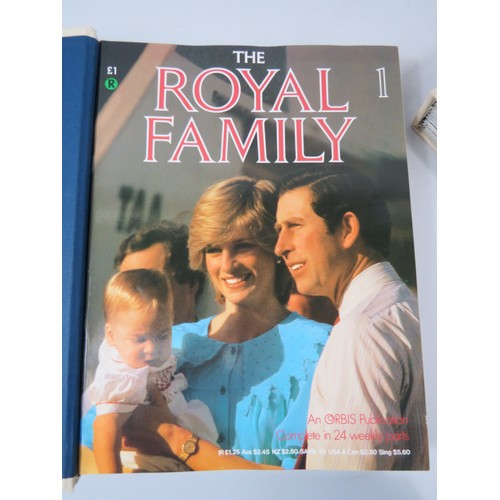 561 - Two Full volumes of the Monthly Magazine 'The Royal Family' by Orbis. See photos.1213