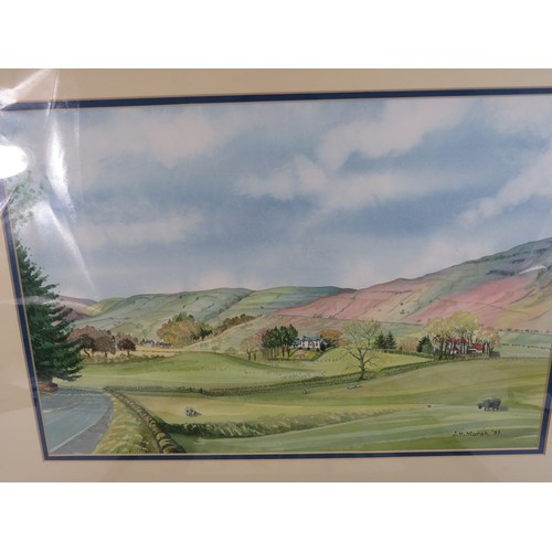 595 - Two nicely painted watercolours, framed and mounted under glass. See photos.