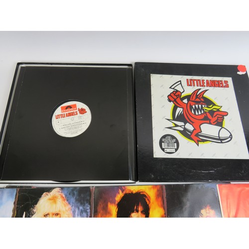 584 - Vinyl LP, Motely Crue, Shout at the Devil plus a boxed ltd edition, 'Little Angels' includes a giant... 