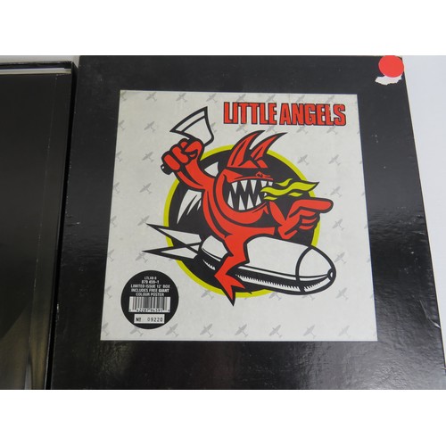 584 - Vinyl LP, Motely Crue, Shout at the Devil plus a boxed ltd edition, 'Little Angels' includes a giant... 