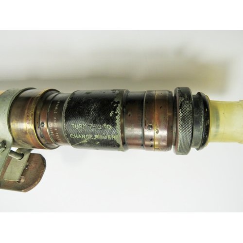 336 - Vintage Variable telescope constucted in brass and copper with non original metal clamp which can ea... 