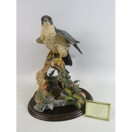 24 - Large Country Artist figurine of a Peregrine Falcon 