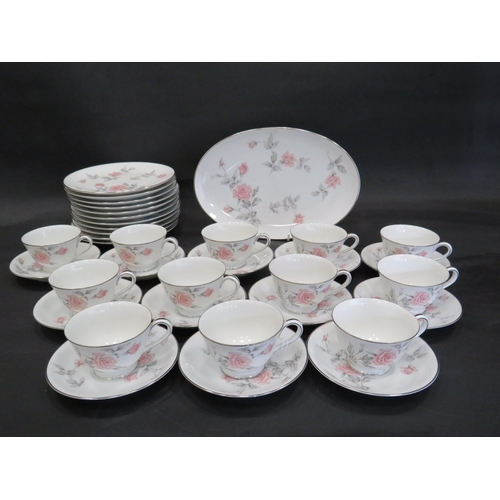 39 - 36 piece Noritake Teaset in the Rose Glen pattern.