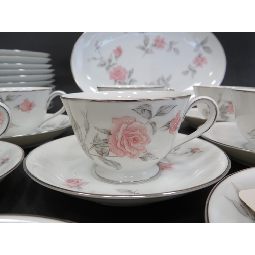 39 - 36 piece Noritake Teaset in the Rose Glen pattern.