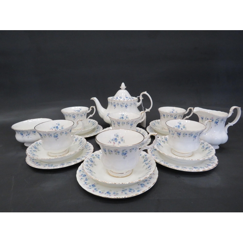 58 - Royal Albert Memory lane pattern Tea set, 21 pieces in total.