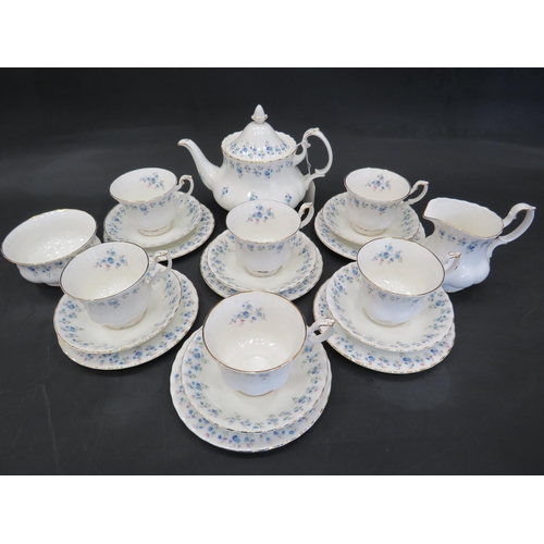 58 - Royal Albert Memory lane pattern Tea set, 21 pieces in total.