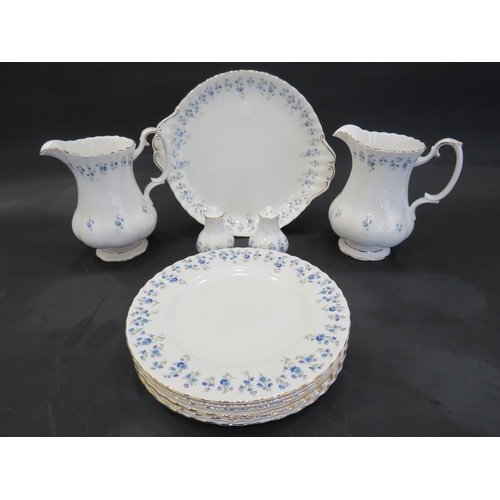 59 - Royal Albert Memory lane pattern Dinnerware china, cake plate, cruet set etc.