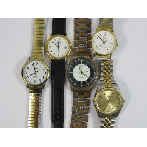 406 - Selection of Gents quartz pocket watches to include Sekonda and Timex. All require new batteries. Se... 