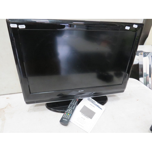 746 - 26 Inch Bush Flatscreen TV with Remote and handbook. See photos