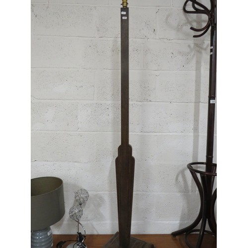 1000 - 1930's Art deco wooden lamp stand approx 5ft tall. see photos