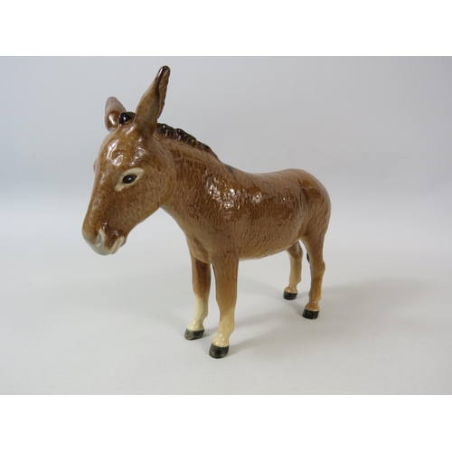 31 - Beswick Donkey figurine. 13.5cm tall.