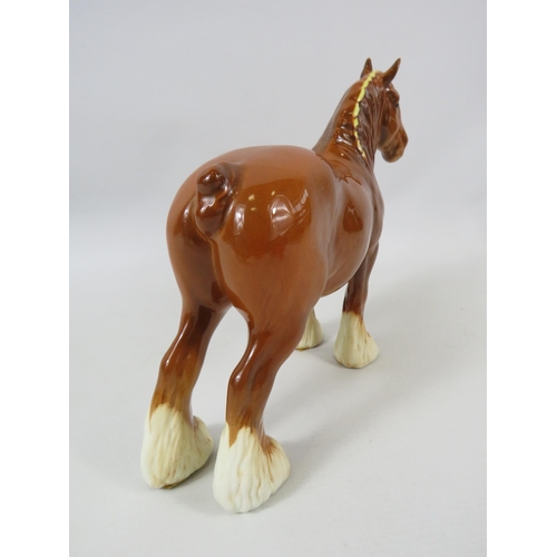 92 - Very Rare Chestnut Beswick shire mare model no 818.