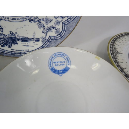 196 - Selection of Scunthorpe and District Ceramic items including a Lingard rands dish.