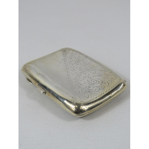 559 - Birmingham hallmarked sterling silver Cigarette case 77.8 grams.