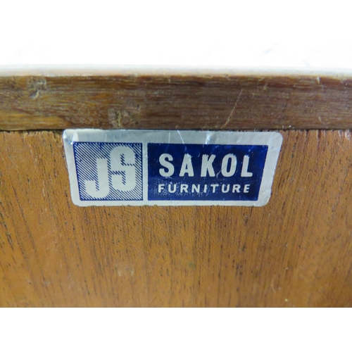 857 - Mid Century Dresser by J Sakol Furniture in mostly good condition with minor age related areas of we... 