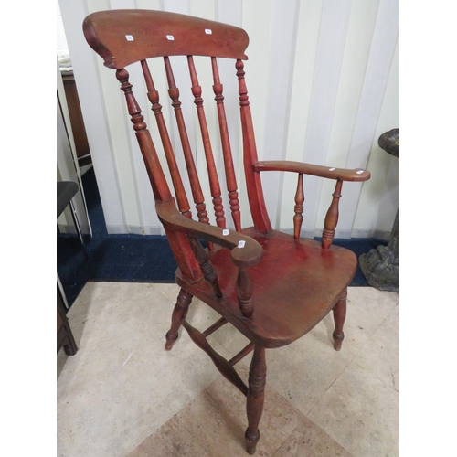 889 - Lovely old Stickback Armchair in good order. See photos S2