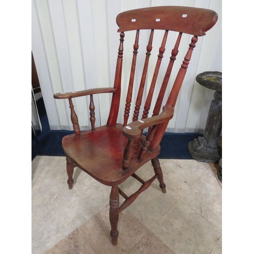 889 - Lovely old Stickback Armchair in good order. See photos S2