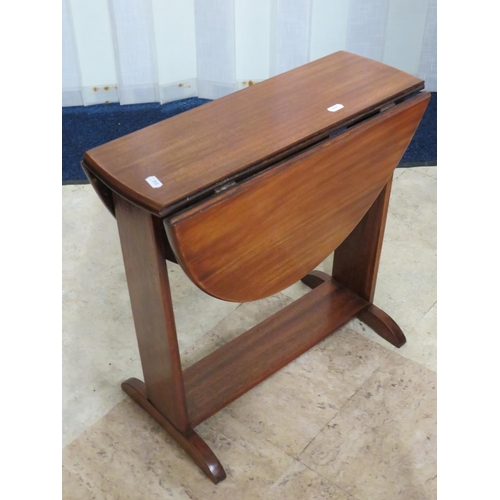 910 - Vintage mahogany small drop leaf table . Only 20 inches tall. See photos. S2