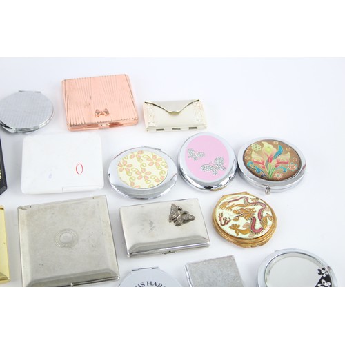 200 - 50 x Assorted Ladies VANITY Compact MIRRORS Inc Silver Plate, Floral Etc   693880