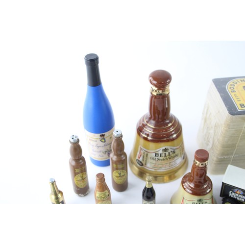 203 - 16 x Assorted BREWERIANA Advertising Collectables Inc Bells, Captain Morgan Etc     698556