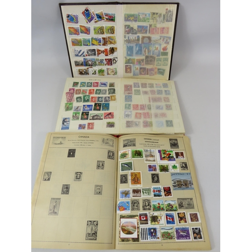 642 - 3 small stamp albums of various world stamps.