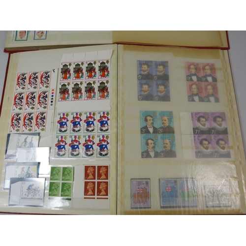 643 - 2 Albums of mint UK stamps.