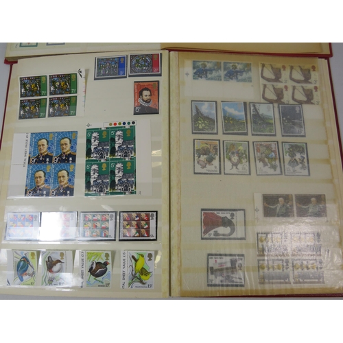 643 - 2 Albums of mint UK stamps.