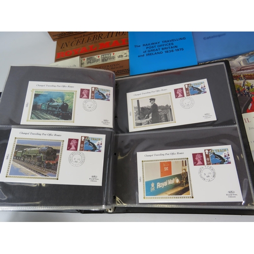 646 - Album of Train and Royal Mail related first day covers, booklets etc.