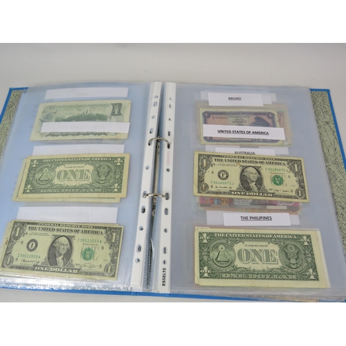 648 - Folder of Catalogued World bank notes.