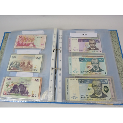 648 - Folder of Catalogued World bank notes.