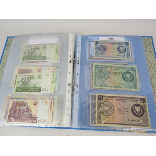 648 - Folder of Catalogued World bank notes.