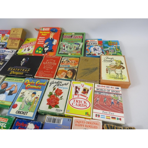 652 - 40 Assorted card games.