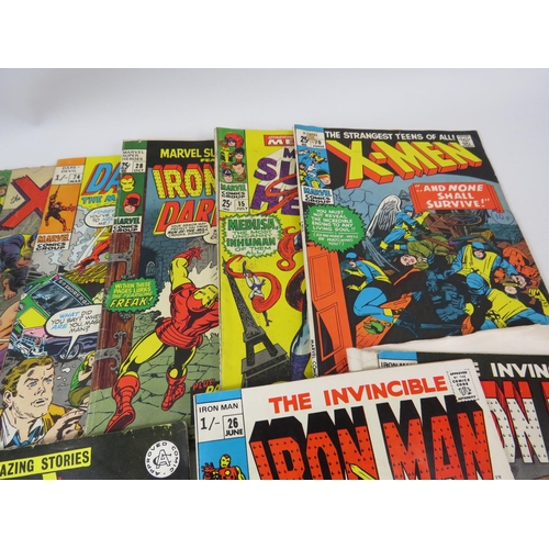 666 - 18 Genuine Vintage Marvel comics various super heros.