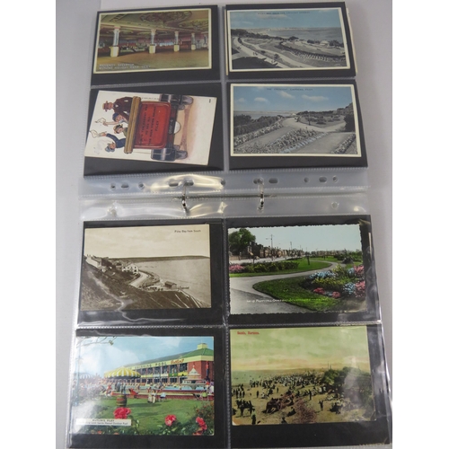 672 - 200+ Vintage and Modern postcards from Filey to Cleethorpes.