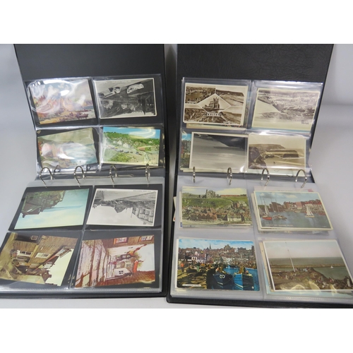 678 - 150+ Vintage and modern postcards of Robin hoods bay and Whitby.