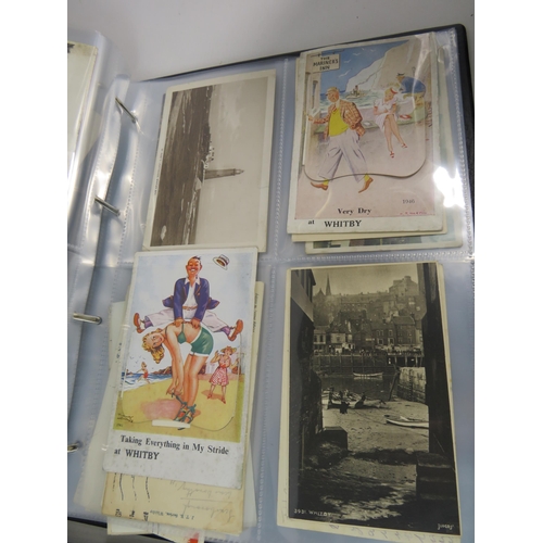 678 - 150+ Vintage and modern postcards of Robin hoods bay and Whitby.