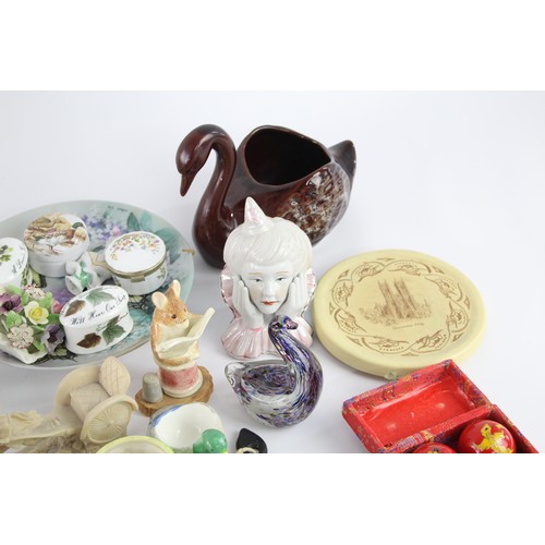 211 - Job Lot of Vintage Ceramic ORNAMENTS Inc Royal, Trinket Boxes, Jug Etc     654303