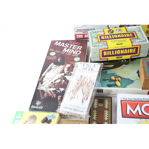 217 - Job Lot Assorted Vintage BOARD GAMES Inc. Risk, Magnetic Chess, Mastermind Etc     654496