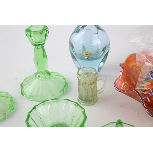 221 - Job Lot Assorted Vintage GLASS ORNAMENTS Inc Carnival Glass, Sweets, Trinket Etc     698611